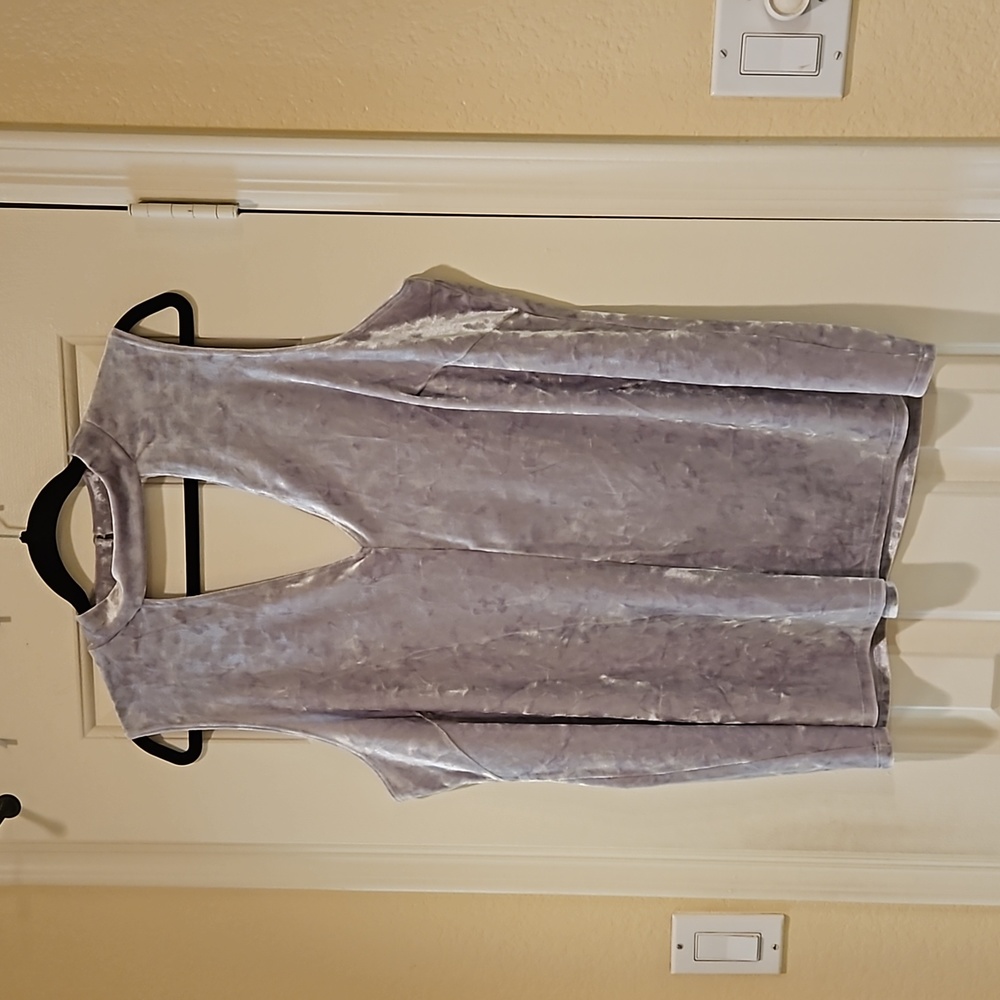 Maitai silver velvet blouse size 2xl